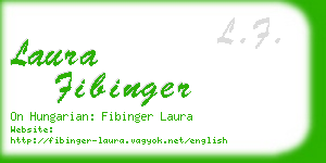 laura fibinger business card